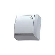 Mentavill Nyomógomb, csengőjellel, falon kívüli (Mini) villanyszerelés