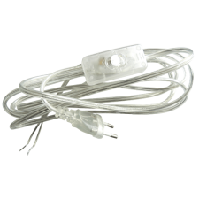 Mentavill SZERELT VEZETÉK ÁTLÁTSZÓ KAPCSOLÓVAL kábel és adapter