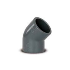 MEO-081 PVC könyök idom, 45 fokos szögben, D50 mm-es méretben medence kiegészítő