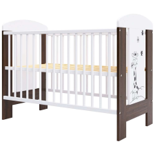 Mercaton Hubners Calisto Girafa 120x60 cm barna fa gyerekágy kiságy, babaágy