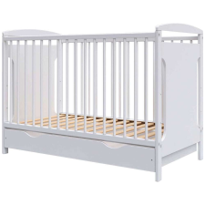 Mercaton Hubners Karly 120x60 fehér fa gyerekágy fiókkal kiságy, babaágy
