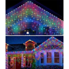 Mercaton Karácsonyi fényfüzér, kék esőfüggöny, 120 LED, 3x1M, 3035B, összekapcsolható karácsonyfa izzósor