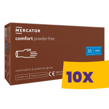 Mercator Comfort Powder-Free púdermentes latex vizsgálókesztyű 100db (Karton - 10 csomag) védőkesztyű