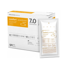 Mercator comfort steril latex púderes kesztyű 7.0 védőkesztyű