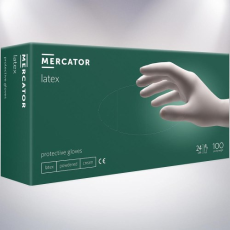  MERCATOR LATEX VIZSGÁLÓKESZTYŰ PÚDERES S 100X