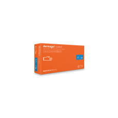 Mercator Medical Dermagel latexre mártott orvosi púdermentes latex kesztyű - Fehér - XS