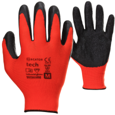 Mercator Medical SA , www.mercatormedical.eu MERCATOR Tech red+black latex mártott munkavédelmi kesztyű 12pár - 7/S