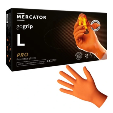 Mercator Medical Zrt MERCATOR GoGrip Orange Gumikesztyű L-es védőkesztyű