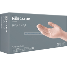 Mercator MERCATOR simple vinyl púd.mentes kesztyű L 100db
