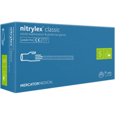 MERCATOR nitrylex classic blue nitril púdermentes kesztyű S 200db gyógyászati segédeszköz