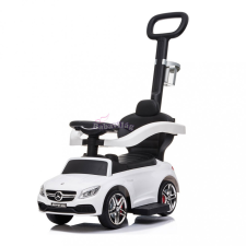 Mercedes AMC C63 szülőkormányos bébitaxi fehér lábbal hajtható járgány