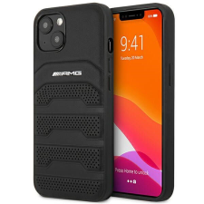Mercedes AMG AMHCP14MGSEBK Apple iPhone 14 Plus black hardcase Leather Debossed Lines tok és táska