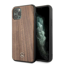 Mercedes MEHCN58VWOLB iPhone 11 Pro kemény tok barna/barna Wood Line dió tok és táska