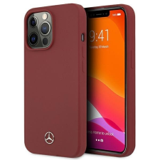 Mercedes MEHCP13XSILRE iPhone 13 PRO max 6.7 "piros keményszínű szilikon tok tok és táska