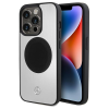 Mercedes MEHMP15L23ACMS iPhone 15 Pro 6.1" ezüst keménytok Bőr&amp;Alu MagSafe