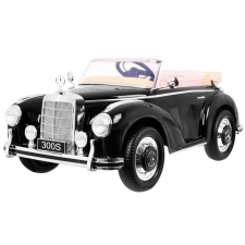 Mercedes Mercedes Benz 300S RETRO lakkozott fekete akkumulátoros autó elektromos járgány