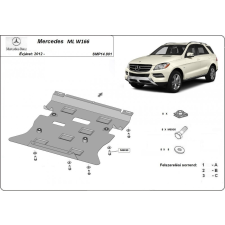  Mercedes ML W166, 2015-2018 - Motorvédő lemez autóalkatrész