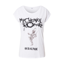 MERCHCODE Póló 'My Chemical Romance'  fehér / fekete női póló