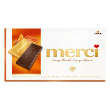 Merci Csokoládé MERCI Narancsos-Manulás 70% étcsokoládés 100g csokoládé és édesség