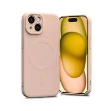 Mercury Semi-Silicon tok MagSafe iPhone 15 rózsaszín tok és táska
