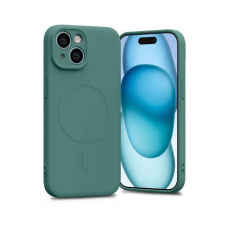 Mercury Semi-Silicon tok MagSafe iPhone 15 zöld tok és táska