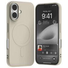 Mercury Semi-Silicone MagSafe-kompatibilis tok iPhone 16 - bézs tok és táska