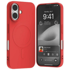 Mercury Semi-Silicone MagSafe-kompatibilis tok iPhone 16 - piros tok és táska