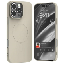 Mercury Semi-Silicone MagSafe-kompatibilis tok iPhone 16 Pro Max - bézs tok és táska