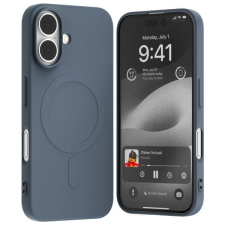 Mercury Semi-Silicone MagSafe-kompatibilis tok iPhone 16 - sötétkék tok és táska