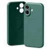 Mercury Semi-Silicone MagSafe-kompatibilis tok iPhone 17 - zöld