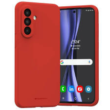 Mercury Silicone tok Samsung Galaxy A56 - piros tok és táska