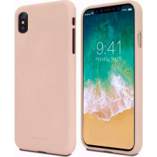 Mercury Soft Apple iPhone 12/12 Pro szilikon tok, rószaszín homok (110874) tok és táska