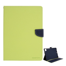 Mercurycase Mercury goospery fancy tok álló, b&#337;r hatású (flip, oldalra nyíló, asztali tartó funkció, textil minta) zöld gp-96405 tablet tok