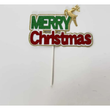  Merry Christmas csillogós papír tortadísz sütés és főzés