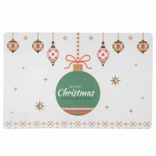 Merry Christmas műanyag tányéralátét - 43x28 cm - díszek konyhai eszköz