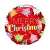  Merry Christmas Red, Karácsonyi fólia lufi 46 cm