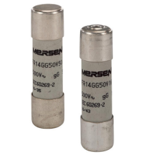 MERSEN J211033J FR14GG50V2P Kábel, - vezetékvédő cilinder biztosító betét 14x51 gG - 500-690VAC, kiütőszeges villanyszerelés
