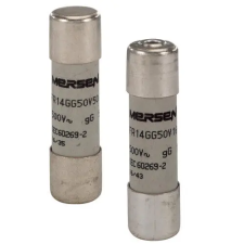 MERSEN J211033J FR14GG50V2P Kábel, - vezetékvédő cilinder biztosító betét 14x51 gG - 500-690VAC, kiütőszeges villanyszerelés