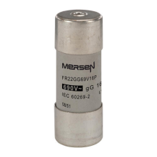 MERSEN L219775J FR22GG69V16P Kábel, - vezetékvédő cilinder biztosító betét 22x58 gG - 400-690VAC, kiütőszeges villanyszerelés