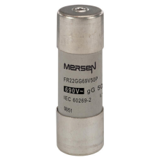 MERSEN M213612J FR22GG69V50P Kábel, - vezetékvédő cilinder biztosító betét 22x58 gG - 400-690VAC, kiütőszeges villanyszerelés