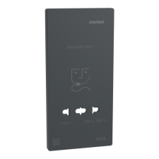  MERTEN Fedlap, borotva aljzathoz, System-D, antracit MEG2109-3434 Schneider villanyszerelés