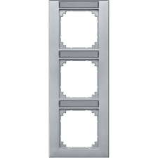  MERTEN M-Plan feliratozható hármas, függőleges keret, alumínium 476360 Schneider villanyszerelés