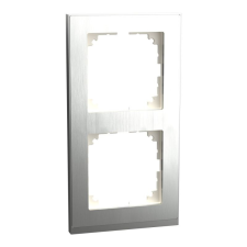  MERTEN M-Pure kettes keret, rozsdamentes acél/alumínium MEG4020-3646 Schneider villanyszerelés