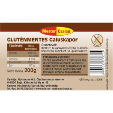 Mester Család gluténmentes galuskapor 500g gluténmentes termék