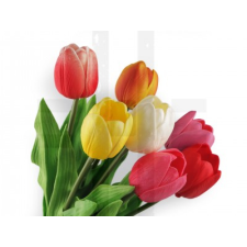  Mesterséges tulipán hosszú dekorációs kellék