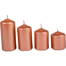 Metál 50mm-es lépcsős gyertya rosegold (csom ár) gyertya