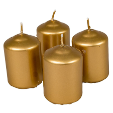 Metál adventi gyertya 40x60 mm arany 12db/csom (db ár) gyertya