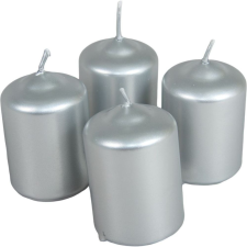 Metál adventi gyertya 40x60 mm ezüst 4db/csomdb ár gyertya