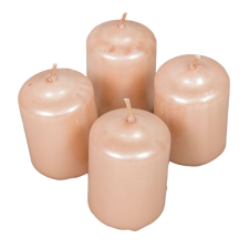 Metál adventi gyertya 40x60 mm lazac 12db/csom (db ár) gyertya
