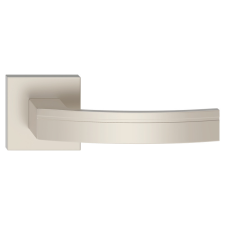 METAL-BUD BARCELONA ajtókilincs szögletes K-rozettás nikkel szatén WC zár és alkatrészei